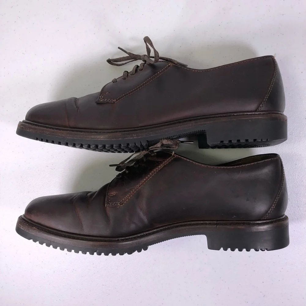 COLE Haan Leather Round Toe Oxford Dress Shoes